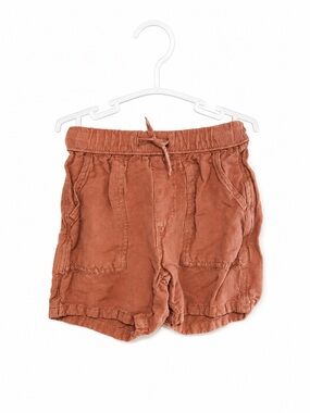 Zara 2-3Y Rust Cotton Pull-On Shorts EUC